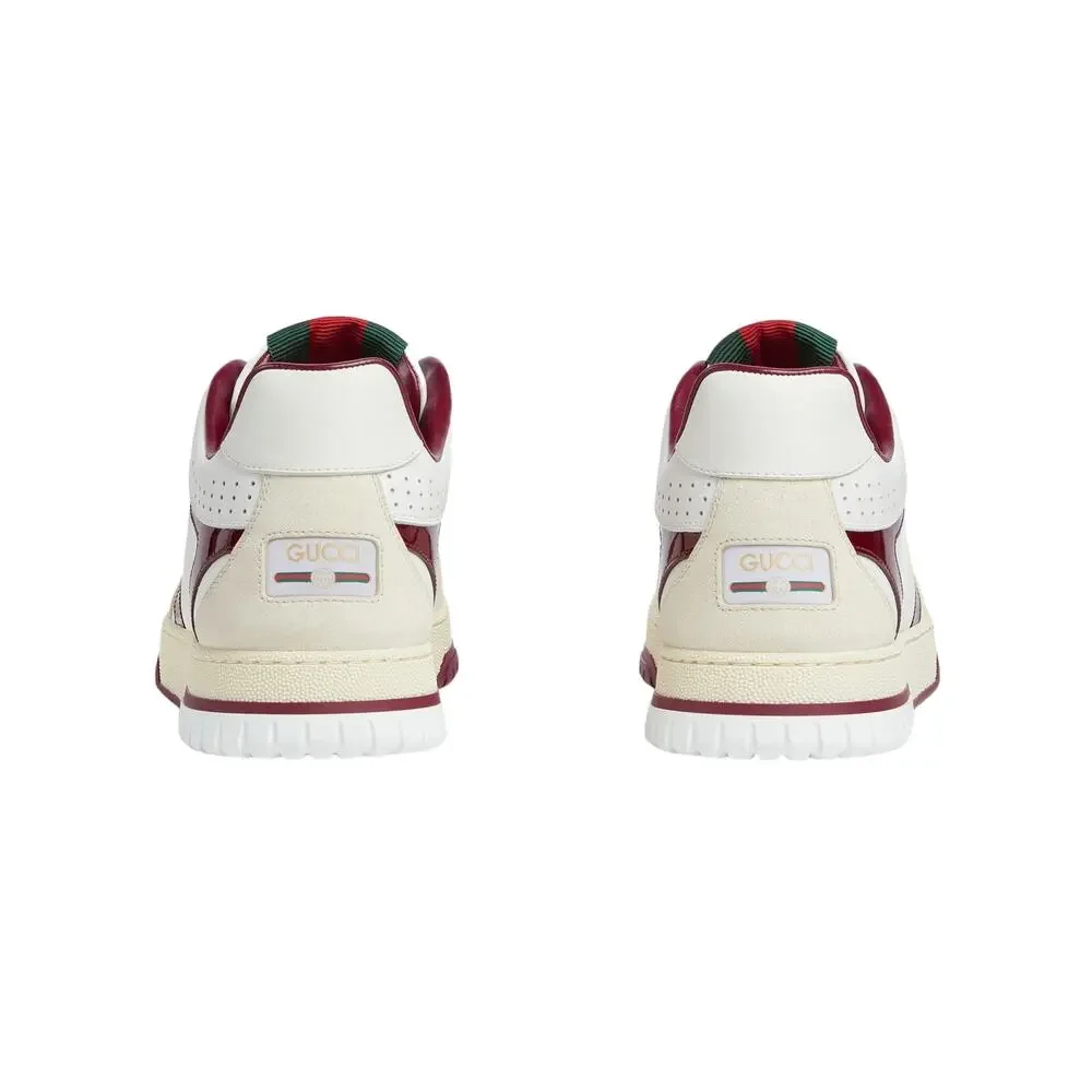 GUCCI Re-Web Sneaker White Leather 786186 Men's Size 11.5 US 12 $1150 NEW
